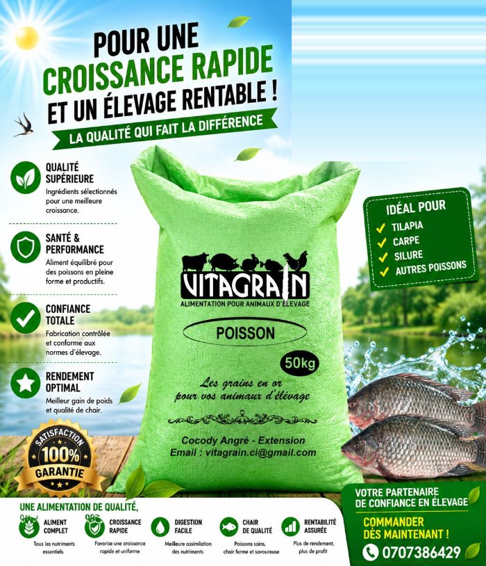 Sac VITAGRAIN Poisson 50 kg